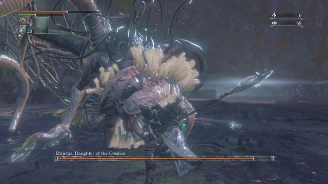 Po ogłuszeniu nie zapomnij o kilku mocnych atakach we wrażliwą głowę. - Ebrietas, Córka Kosmosu | Bossowie w Bloodborne - Bloodborne - poradnik do gry