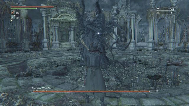 Po każdym ataku następuje chwila, w której możesz szybko podbiec i zadać jeden, maksymalnie dwa ciosy. - Mamka Mergo | Bossowie w Bloodborne - Bloodborne - poradnik do gry
