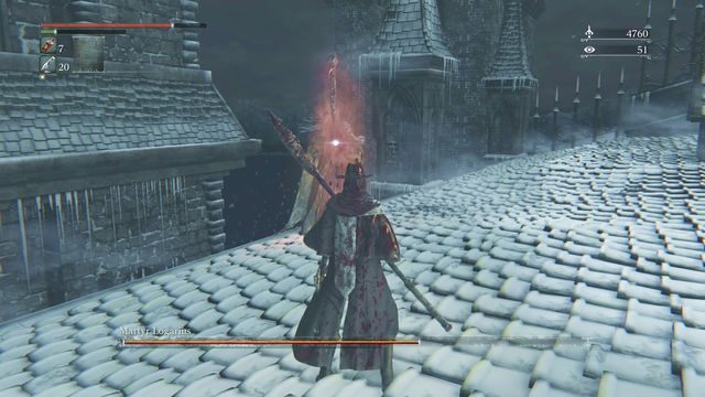 Moment, w którym możesz przez chwilę atakować bossa - po krótkiej chwili następuje eksplozja i walka przechodzi w drugą fazę. - Męczennik Logarius | Bossowie w Bloodborne - Bloodborne - poradnik do gry