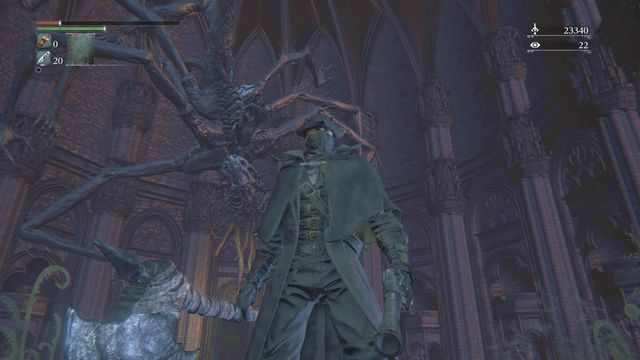 Pobratymców Amygdali zobaczysz po zdobyciu odpowiedniej ilości Wglądu, albo po zabiciu Roma, Tępego pająka. - Multiplayer w Bloodborne - Bloodborne - poradnik do gry