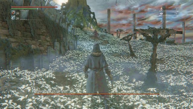 Gehrman atakuje zaraz po wejściu na arenę (w przypadku porażki podczas pierwszego starcia). - Gehrman, Pierwszy tropiciel | Bossowie w Bloodborne - Bloodborne - poradnik do gry