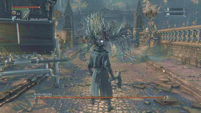 Pochylona bestia stanowi łatwy cel. - Bestia Kleryka | Bossowie w Bloodborne - Bloodborne - poradnik do gry