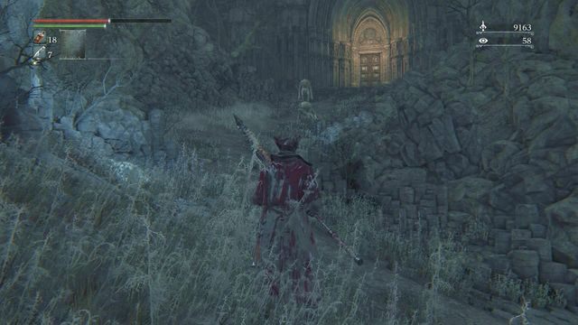 Uważaj na rzucane kamienie, możesz także szybko przebiec obok ciężkich do pokonania przeciwników. - Koszmar Mensisa | Opis przejścia Bloodborne - Bloodborne - poradnik do gry