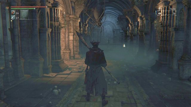 Jeżeli nie chcesz zostać zaskoczonym, zestrzel wiszącego pająka. - Koszmar Mensisa | Opis przejścia Bloodborne - Bloodborne - poradnik do gry