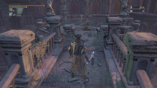Omiń przeciwnika, zejdź po drabinie i skręć na dole w lewo. - Yahargul, Niewidzialna wioska - Kaplica Yahargul | Opis przejścia Bloodborne - Bloodborne - poradnik do gry