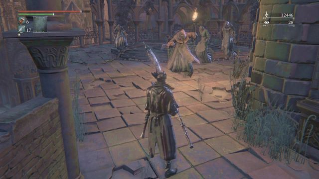 Odciągnij przeciwników od wroga rzucającego płonące butelki. - Yahargul, Niewidzialna wioska | Opis przejścia Bloodborne - Bloodborne - poradnik do gry