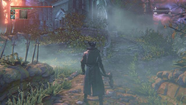 W lokacji znajdziesz identyczny jak w Śnie tropiciela budynek. - Stara opuszczona kuźnia | Opis przejścia Bloodborne - Bloodborne - poradnik do gry