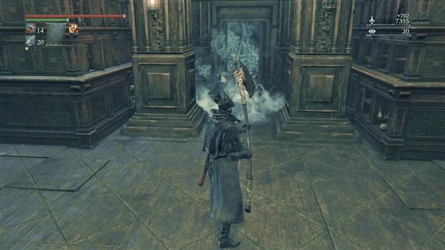 Trzymaj wrogów pod drzwiami, gdzie będzie łatwiej stopniowo ich eliminować. - Budynek Auli | Opis przejścia Bloodborne - Bloodborne - poradnik do gry