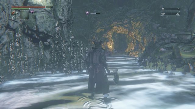 Wyjście z jaskini prowadzące do niedostępnej wcześniej części Centrum Yharnam. - Zakazany las | Opis przejścia Bloodborne - Bloodborne - poradnik do gry