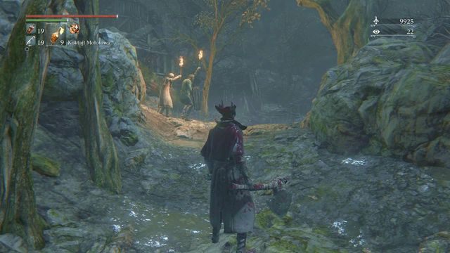 Idąc dalej spotkasz kilku kolejnych przeciwników. - Zakazany las | Opis przejścia Bloodborne - Bloodborne - poradnik do gry