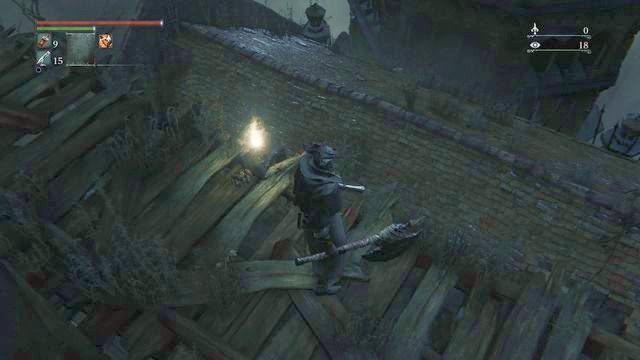 Podczas schodzenia uważaj, aby nie spaść od razu na sam dół. - Stare Yharnam | Opis przejścia Bloodborne - Bloodborne - poradnik do gry
