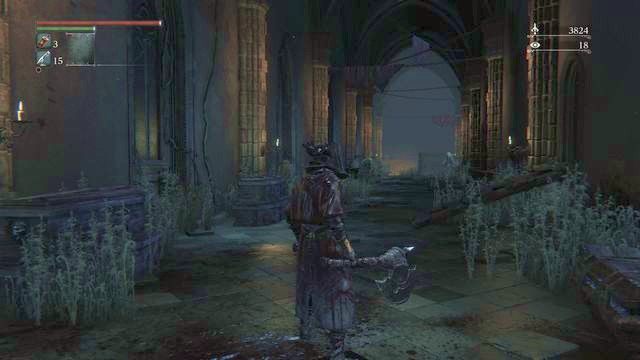 Z góry prosto przed Ciebie zeskoczy zakapturzony przeciwnik. - Stare Yharnam | Opis przejścia Bloodborne - Bloodborne - poradnik do gry