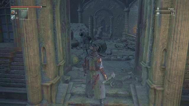 Po podaniu hasła drzwi zostaną otwarte. Dalsza droga prowadzi do lasu. - Rewir Katedralny - po walce z Pastorem Amelią | Opis przejścia Bloodborne - Bloodborne - poradnik do gry