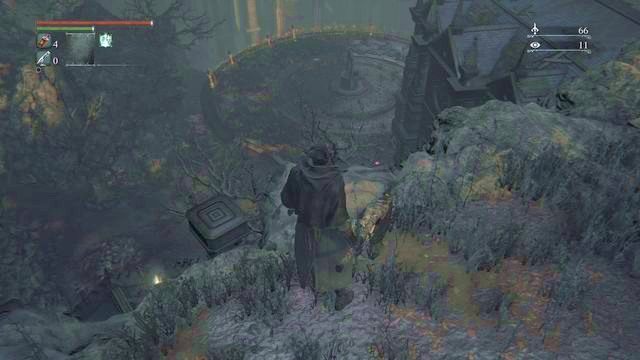 Na dole czeka Cię ciężka walka - zwabiaj wrogów pojedynczo. - Rewir Katedralny - po walce z Pastorem Amelią | Opis przejścia Bloodborne - Bloodborne - poradnik do gry