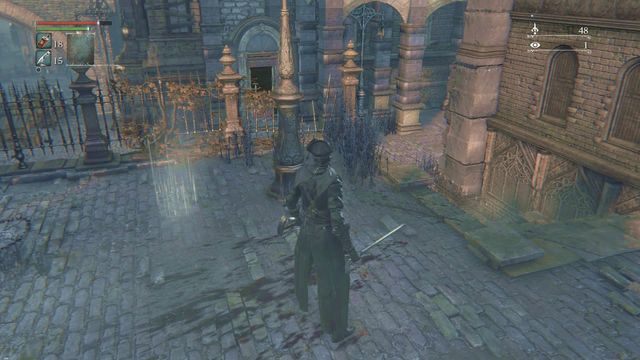 Miejsce, w którym możesz przywołać do pomocy Ojca Gascoigne. - Centrum Yharnam - Akwedukt | Opis przejścia Bloodborne - Bloodborne - poradnik do gry