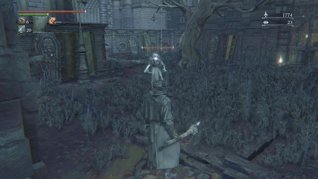 Na drodze do Kliniki Iosefki stanie Ci pojedynczy przeciwnik. - Centrum Yharnam | Opis przejścia Bloodborne - Bloodborne - poradnik do gry