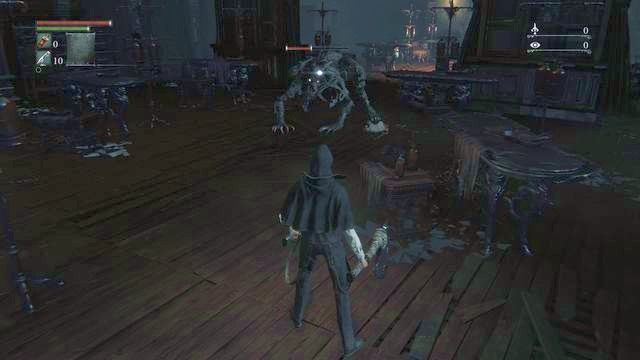 Posiadając broń możesz stanąć do walki z pierwszym przeciwnikiem. - Klinika Iosefki | Opis przejścia Bloodborne - Bloodborne - poradnik do gry