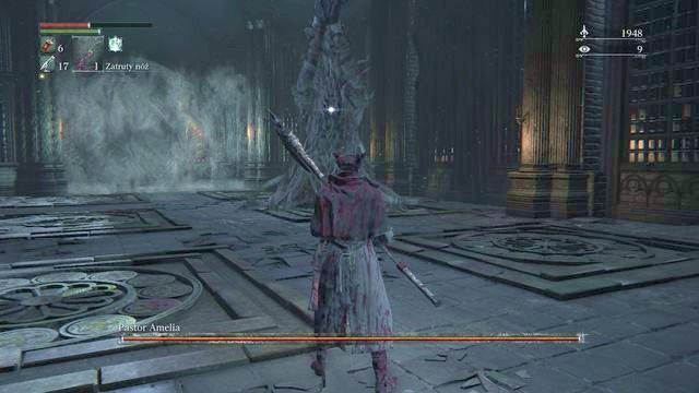Uderzenie znad jest sygnalizowane wcześniej, dzięki czemu łatwiej go uniknąć. - Pastor Amelia | Bossowie w Bloodborne - Bloodborne - poradnik do gry