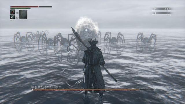 Pająk posiada solidną obstawę. - Rom, Tępy pająk | Bossowie w Bloodborne - Bloodborne - poradnik do gry