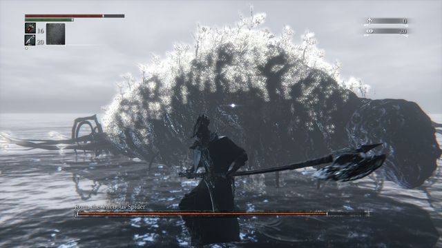 Tułów to najsensowniejsze miejsce do atakowania. - Rom, Tępy pająk | Bossowie w Bloodborne - Bloodborne - poradnik do gry