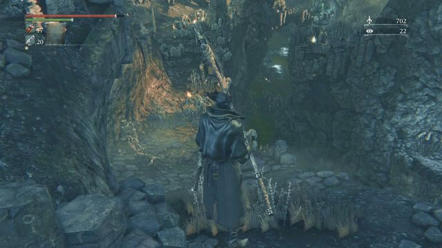 Kilku kolejnych wrogów spotkasz po drodze na dół. - Granica koszmaru | Opis przejścia Bloodborne - Bloodborne - poradnik do gry