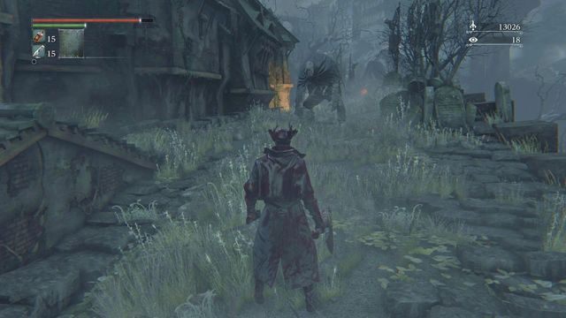 Po przejściu przez dachy dojdziesz do miejsca, gdzie zaatakuje Cię kolejno kilku przeciwników. - Karner w Hemwick | Opis przejścia Bloodborne - Bloodborne - poradnik do gry