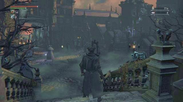 Początek trasy. - Jak łatwo zdobyć Fiolki z krwią, Tętnienia krwi oraz Kule z żywego srebra w Bloodborne? - Bloodborne - poradnik do gry