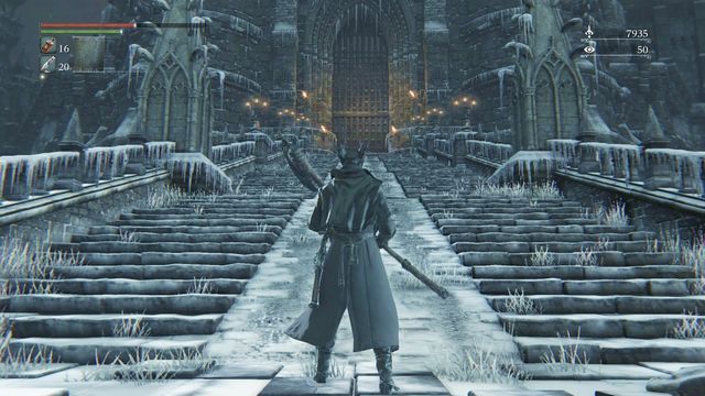Wejście do zamku. - Jak dostać się do Zapomnianego Zamku Cainhurst w Bloodborne? - Bloodborne - poradnik do gry
