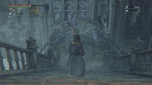 Na moście nic Ci nie grozi, pozbieraj sporo przedmiotów. - Jak znaleźć Krwawą Skałę w Bloodborne? - Bloodborne - poradnik do gry