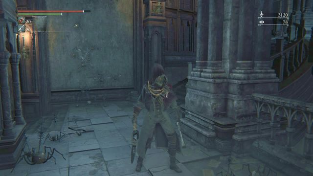 Na most z którego dostaniesz się do ciała z Krwawą Skałą możesz się dostać także z wnętrza zamku - Jak znaleźć Krwawą Skałę w Bloodborne? - Bloodborne - poradnik do gry