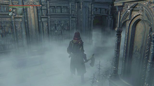 Mały korytarz prowadzący na most. - Jak znaleźć Krwawą Skałę w Bloodborne? - Bloodborne - poradnik do gry