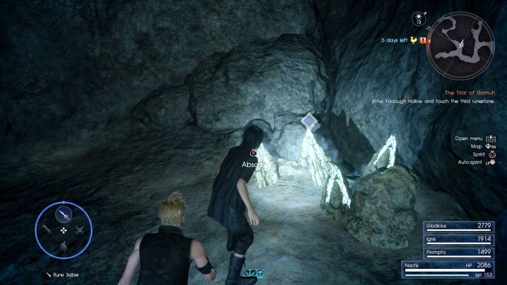 Główne źródło punktów żywiołów to złoża (deposit). - Pozyskiwanie surowców i tworzenie czarów | Magia (Elemancy) w Final Fantasy XV - Final Fantasy XV - poradnik do gry