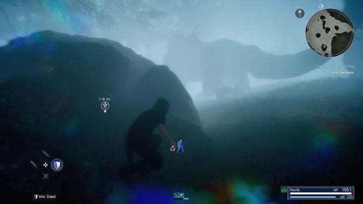 Widoczny we mgle Deadeye. - Jak odblokować jazdę na Chocobo w Final Fantasy XV? - Final Fantasy XV - poradnik do gry