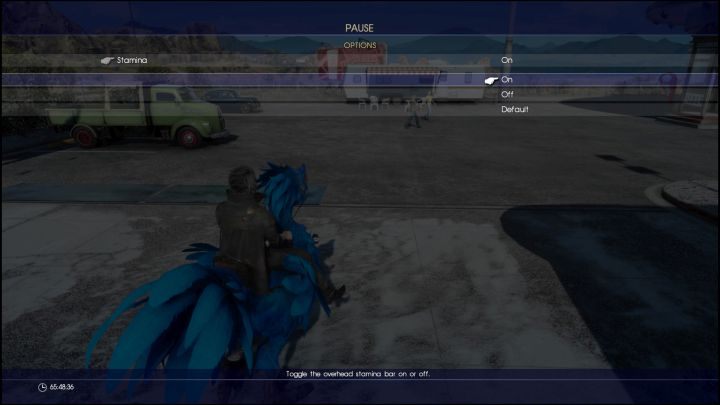 By pasek Stamina pojawił się w grze, trzeba włączyć go w opcjach. - Nieskończona Stamina w Final Fantasy XV - Final Fantasy XV - poradnik do gry