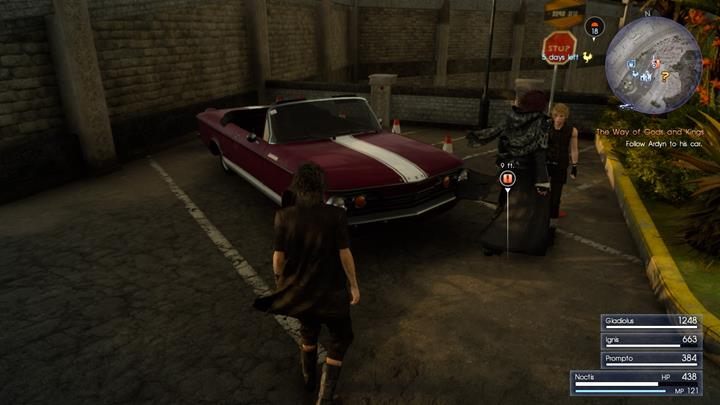 Udaj się za Ardynem do jego samochodu - Chapter 3 - The Open World | Solucja Final Fantasy XV - Final Fantasy XV - poradnik do gry