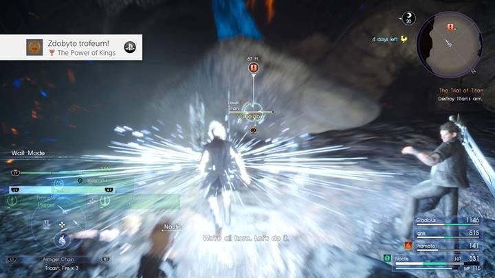 Wykorzystaj atak specjalny grupy, by zamrozić giganta - Chapter 4 - Living Legend | Solucja Final Fantasy XV - Final Fantasy XV - poradnik do gry