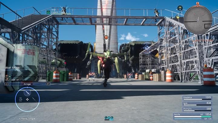 Przed generatorem czeka Cię kolejna walka z imperialnymi i dość silnym mechem - Chapter 5 - Dark Clouds | Solucja Final Fantasy XV - Final Fantasy XV - poradnik do gry