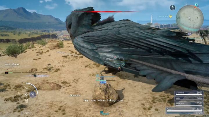 Bennu, pierwszy z piątki potworów do ubicia. - Randolph i legendarne bronie | Solucja Final Fantasy XV - Final Fantasy XV - poradnik do gry