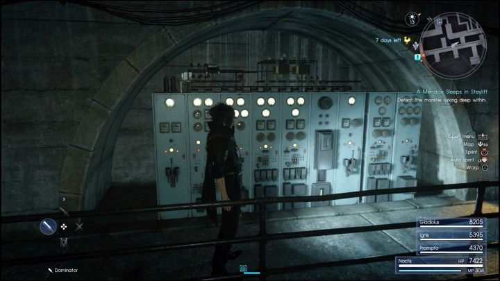 Przełącznik numer 1. - Crestholm Channels | Solucja Final Fantasy XV - Final Fantasy XV - poradnik do gry