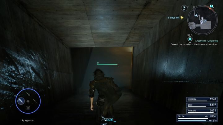 Tunel prowadzący do bossa. - Crestholm Channels | Solucja Final Fantasy XV - Final Fantasy XV - poradnik do gry