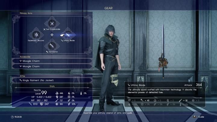 Ulepszając Engine Blade odblokujesz Ultima Blade - Cid - Ulepszenia broni | Solucja Final Fantasy XV - Final Fantasy XV - poradnik do gry