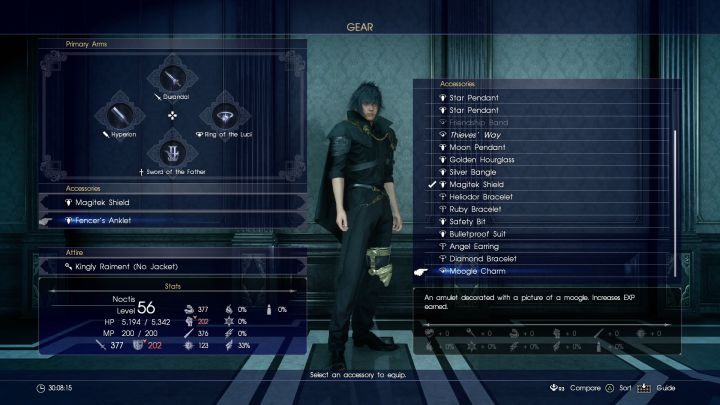 Moogle Charm zwiększy zdobywane przez postać doświadczenie o 20%. - Wszystkie Moogle Charm +20%EXP w Final Fantasy XV - Final Fantasy XV - poradnik do gry