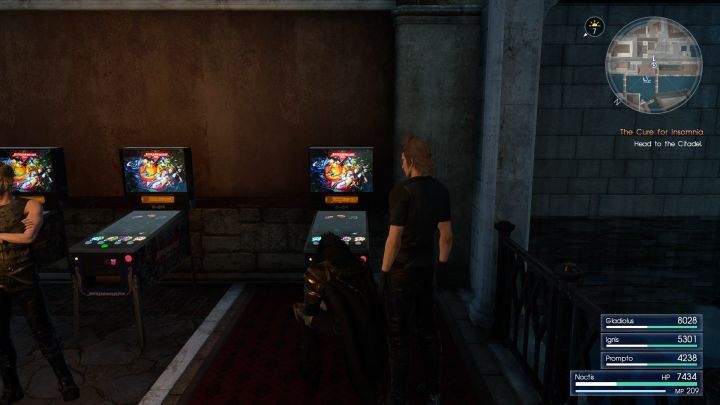 Automaty do gry dostępne w Altissi. - Mini-gra Justice Monster Five w Final Fantasy XV - Final Fantasy XV - poradnik do gry