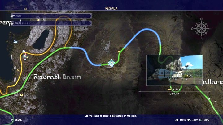 Miejsce, w którym rozpocząć możesz zadanie. - Informacje ogólne i odblokowanie | Final Fantasy XV - Final Fantasy XV - poradnik do gry