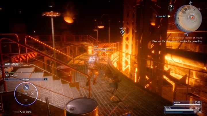 Z pomocą wyjątkoo znajomego łowcy oczyść fabrykę z daemonów - Chapter 8 - Seaworthy | Solucja Final Fantasy XV - Final Fantasy XV - poradnik do gry