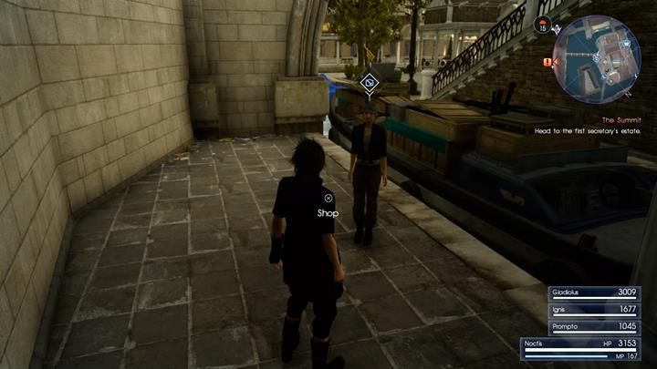 Zrób zakupy u handlarza broni - Chapter 9 - Callings | Solucja Final Fantasy XV - Final Fantasy XV - poradnik do gry