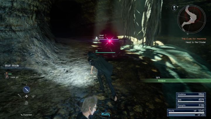 Pierwszy wróg w podziemiach - Ronin. - Daurell Caverns | Solucja Final Fantasy XV - Final Fantasy XV - poradnik do gry