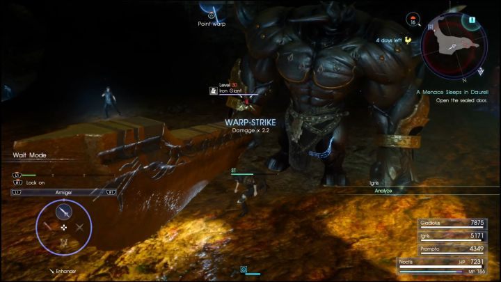 Finałowy boss w tej lokacji jest znacznie mniej groźny, niż zwykli Necromancerzy. - Daurell Caverns | Solucja Final Fantasy XV - Final Fantasy XV - poradnik do gry