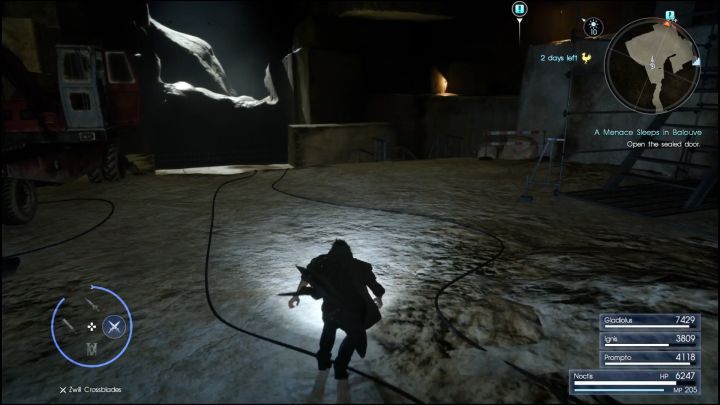 Tutaj czeka cię starcie z bossem. - Balouve Mines | Solucja Final Fantasy XV - Final Fantasy XV - poradnik do gry