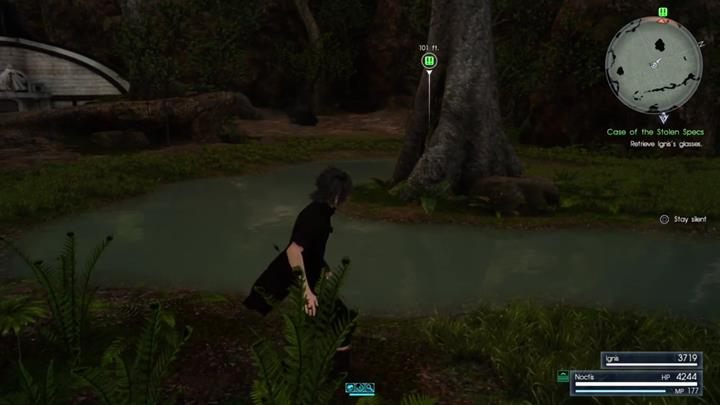 W tym zadaniu, Noctis próbuje pomóc przyjacielowi w poszukiwaniu jego okularów - Tours | Solucja Final Fantasy XV - Final Fantasy XV - poradnik do gry